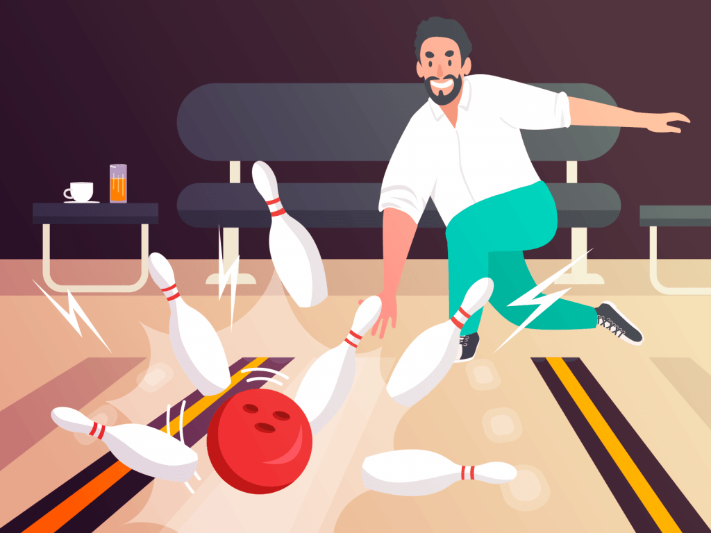 Man bowling