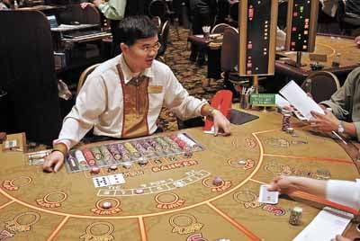 Nevada gaming revenues February gaming revenues Macau baccarat