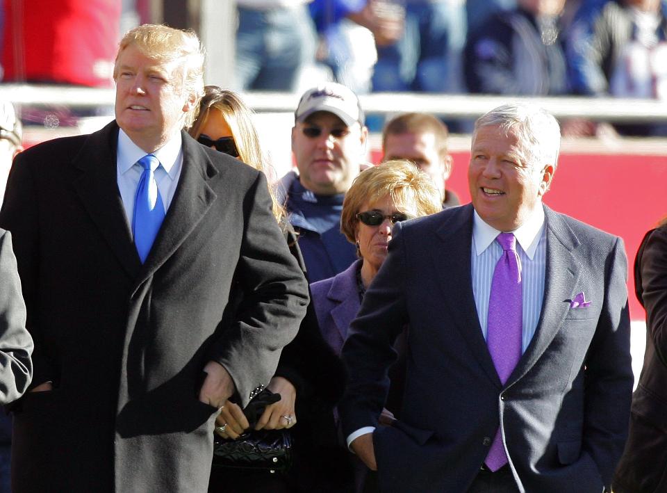 President Trump Robert Kraft Super Bowl LI