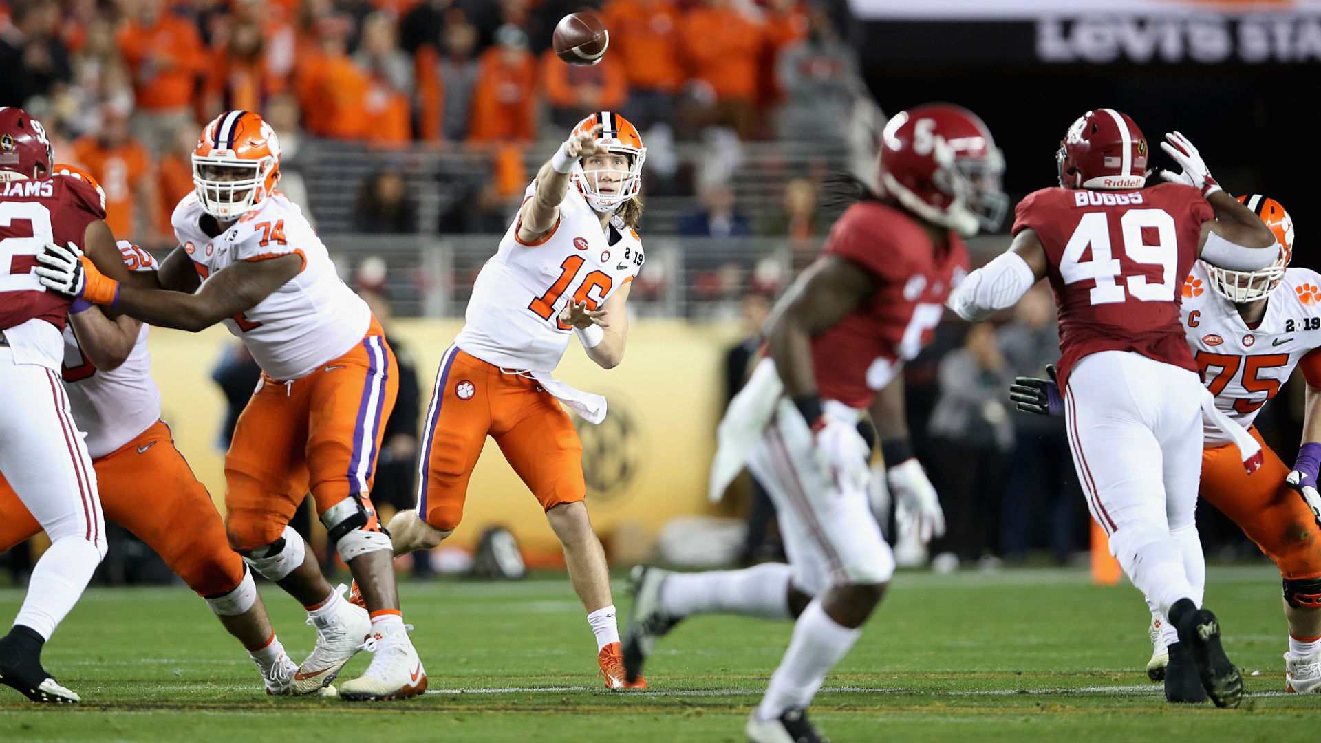 Clemson Tigers Alabama football odds