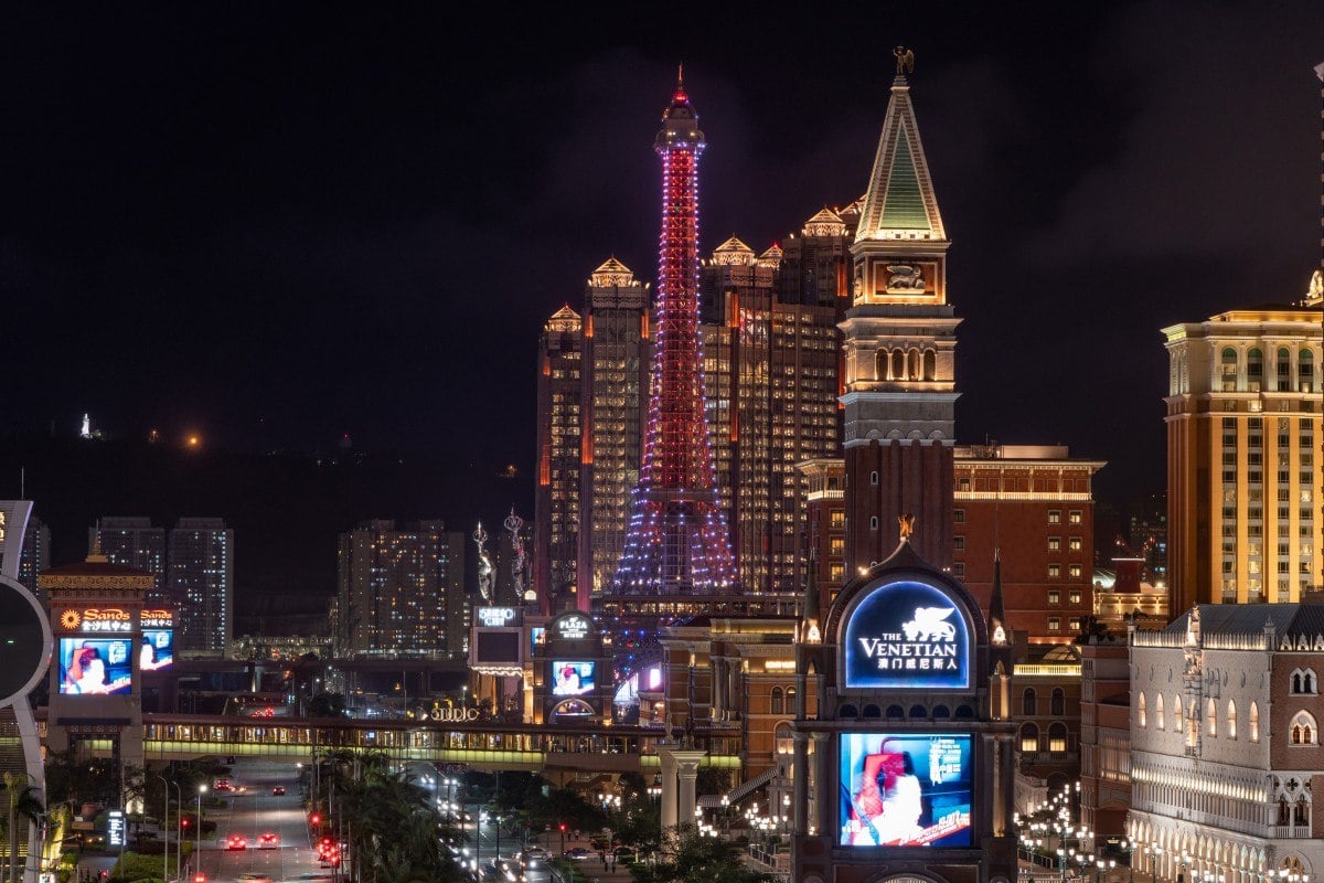 Macau gross gaming revenue trade war