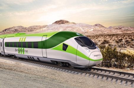 Las Vegas train Brightline bonds California