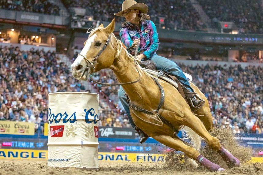 2021 National Finals Rodeo at Thomas &amp; Mack Center in Las Vegas.