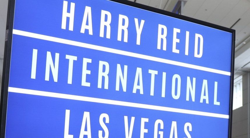 Sign for Harry Reid International Airport